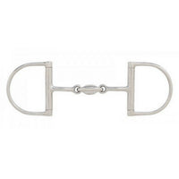 5.5" Oval mouth 3 pc Dee 14 mm snaffle -CLEARANCE