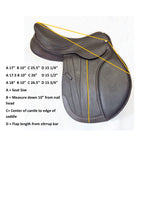 Classic Adjustable Gullet Close-contact jumping saddle-CLEARANCE