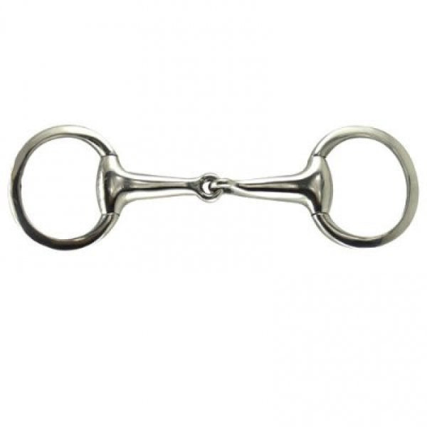 5.5" Hollow Mouth Eggbutt 22 mm snaffle -CLEARANCE